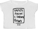 CAMISETA VAMOS POR AHI A DARNOS BESOS CUELLO BARCO BB