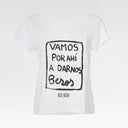 CAMISETA VAMOS POR AHI A DARNOS BESOS CUELLO PICO BB