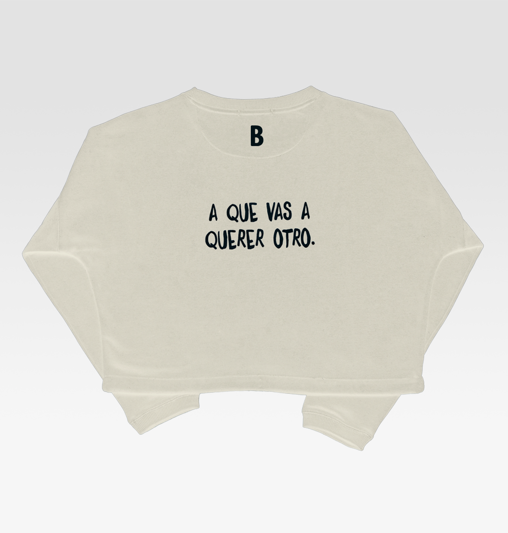 Sudadera Crop - Me apuesto un beso