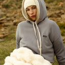 SUDADERA CROP CON CAPUCHA