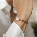 MAGNET CUERO B PLATA HOMBRE