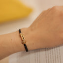 PULSERA PIEDRA AGATA MACRAME CON B