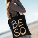 BOLSA TOTTE BROCHAZOS TEJIDO GRUESO