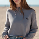 SUDADERA CROP CON CAPUCHA