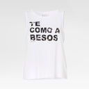 CAMISETA TE COMO A BESOS TIRANTES